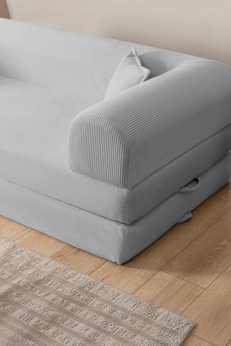 Atelier Del Sofa Legom Eco - Sofá-cama de 3 plazas Gris claro